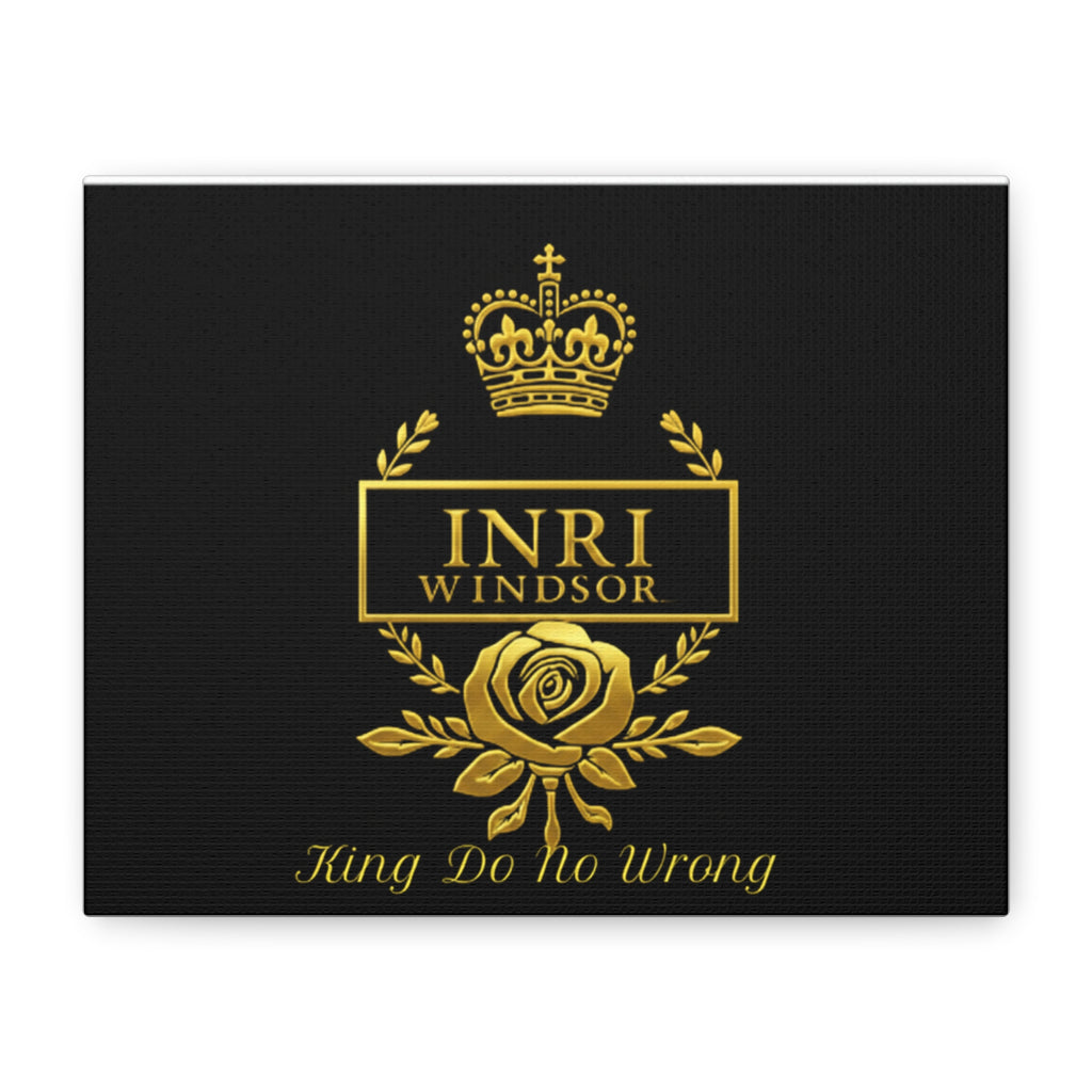INRI Windsor King Do No Wrong Religious Canvas Wall Art