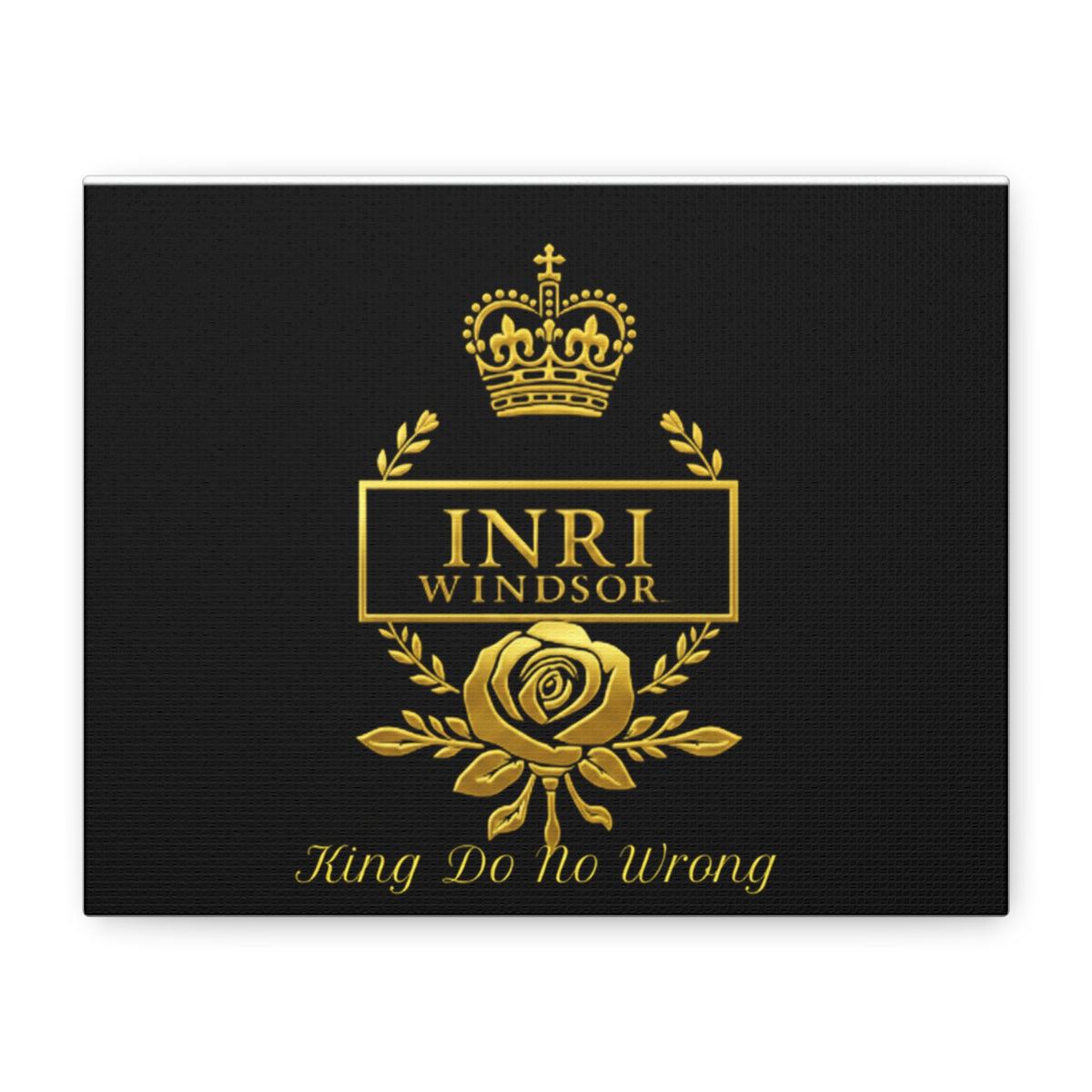 INRI Windsor King Do No Wrong Religious Canvas Wall Art