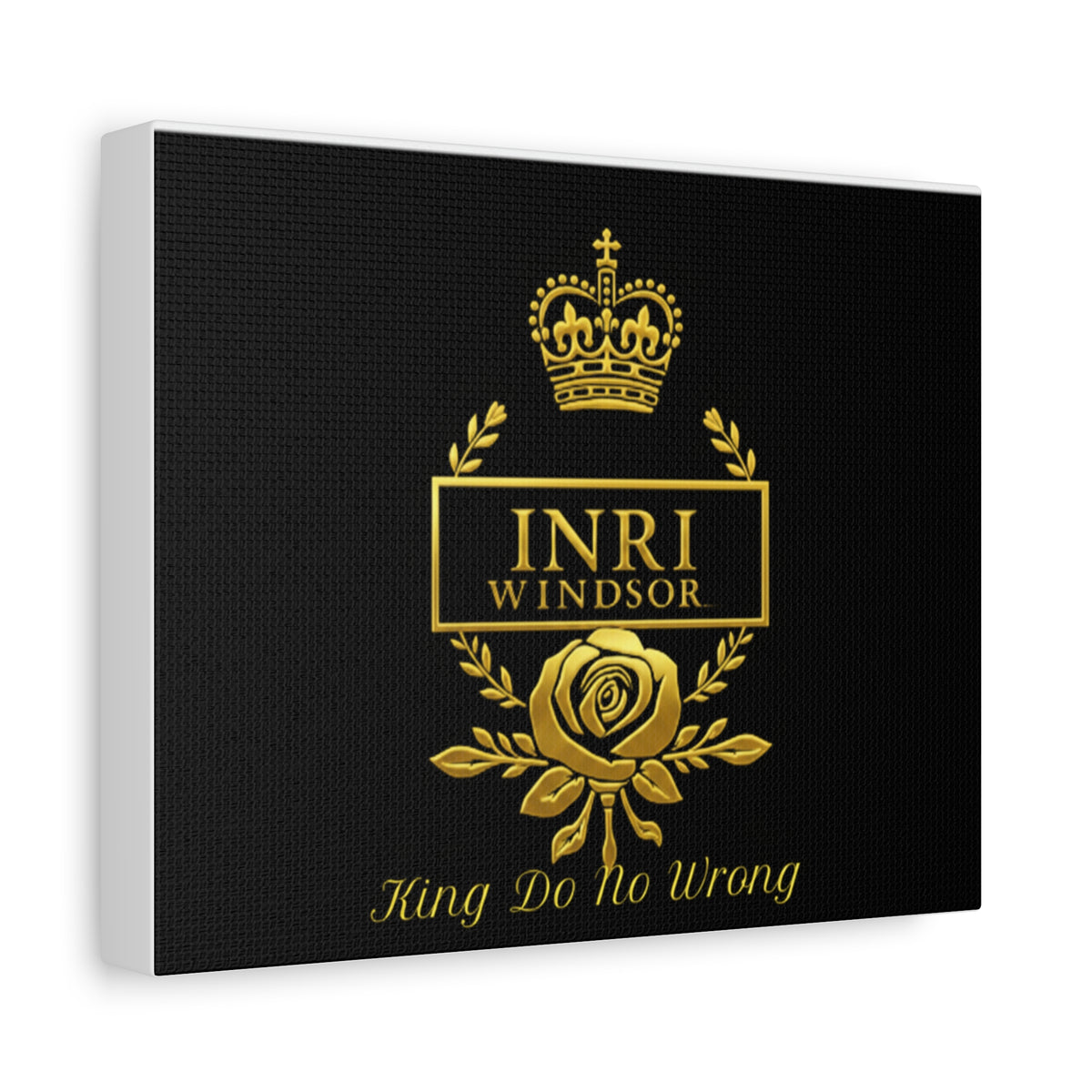 INRI Windsor King Do No Wrong Religious Canvas Wall Art